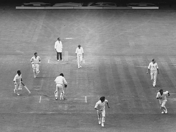 After the winning runs were hit by Abid Ali